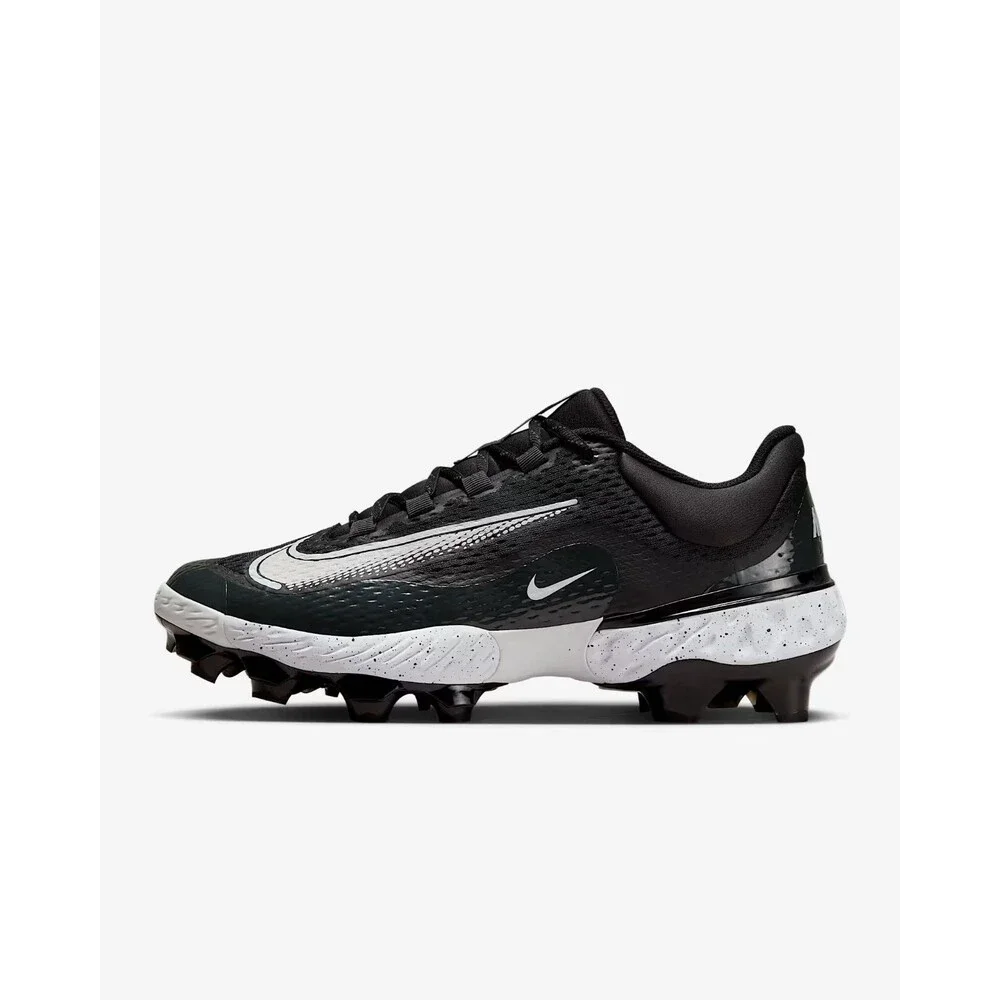 Nike Alpha Huarache Elite 4 MCS Baseball Cleat Grey/White FD6221-003 Mens Size 8